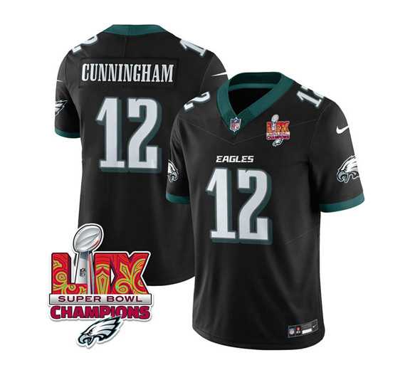 Men & Women & Youth Philadelphia Eagles #12 Randall Cunningham Black 2025 Eagles Logo Super Bowl LIX Patch New F.U.S.E. Vapor Limited Stitched Jersey Dzhi,We sell and wholesale Men & Women & Youth Philadelphia Eagles #12 Randall Cunningham Black 2025 Eagles Logo Super Bowl LIX Patch New F.U.S.E. Vapor Limited Stitched Jersey Dzhi on line form chian!